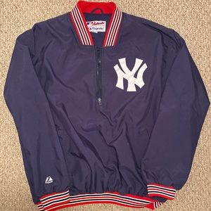 Vintage Majestic NY Yankees 1/4 zip up XL